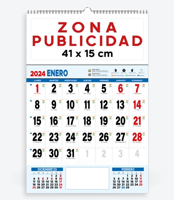 calendarios publicitarios 2024 poster publicitario mensual