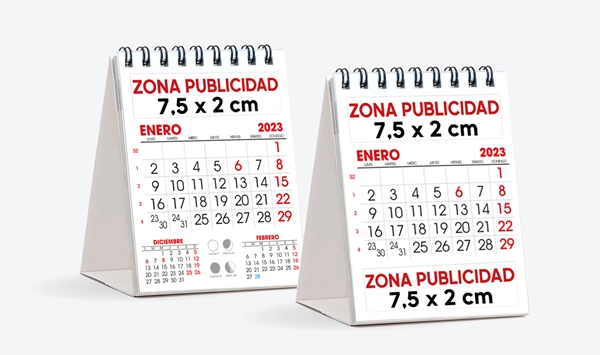 calendarios publicitarios 2024 mini calendario sobremesa de 13 hojas