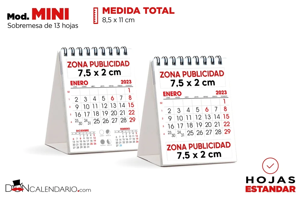calendarios publicitarios 2024 mini sobremesa publicitario min 13 hojas