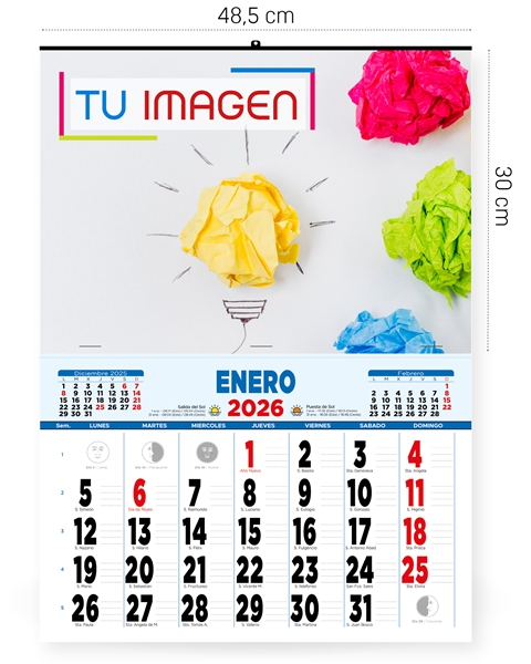 Calendario de pared cartela 485 BIG